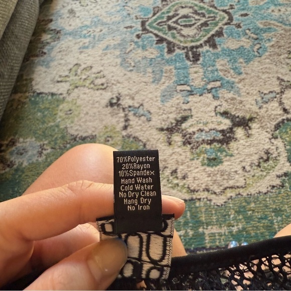 Sheer Clara Sun Woo Black Long Sleeve blouse - Picture 5 of 6